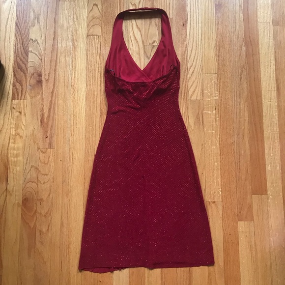 City Triangles Red Halter Neck Dress - Picture 4 of 4